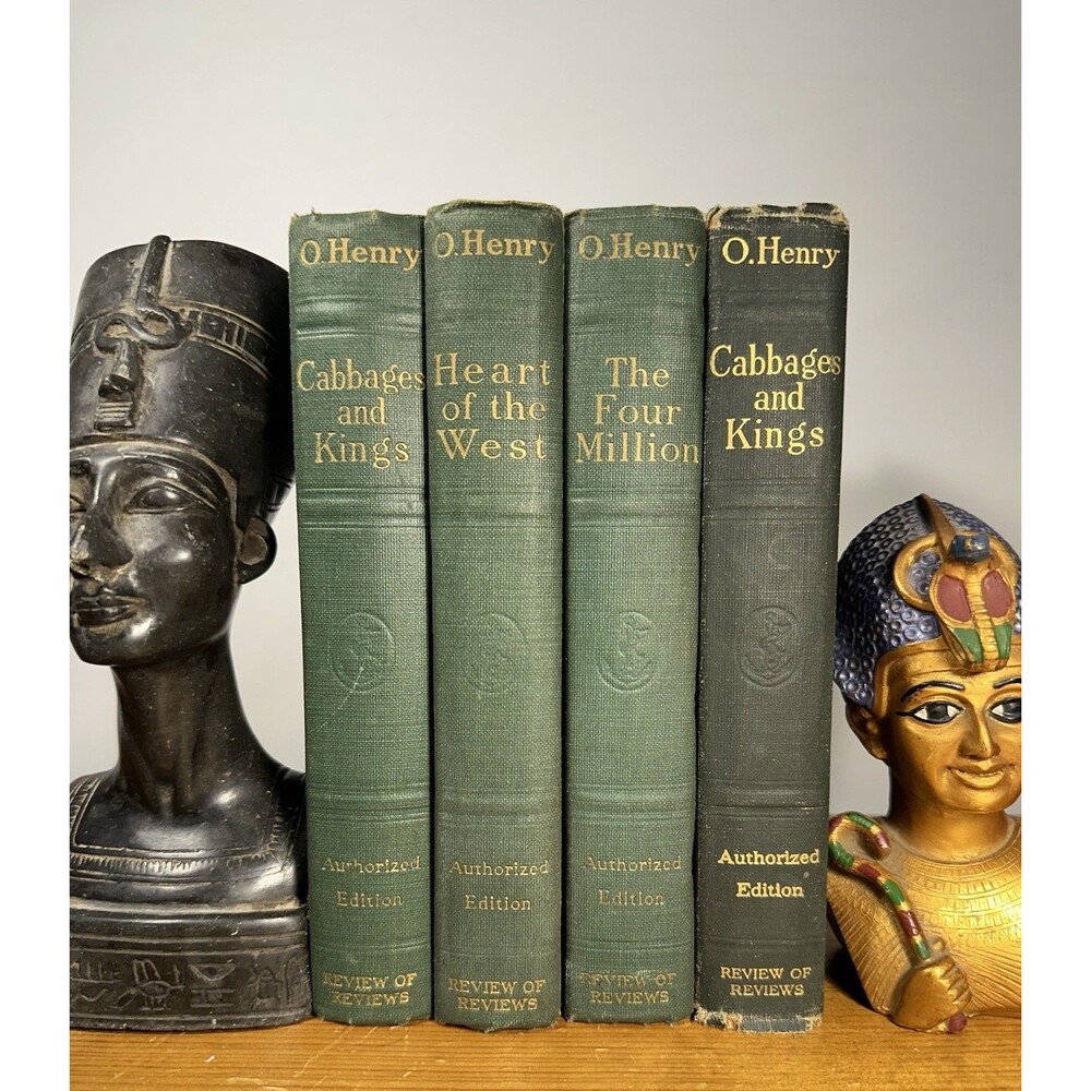 4 Early 1900’s O. Henry  Authorized Edition Review Of Review Hc Green Books